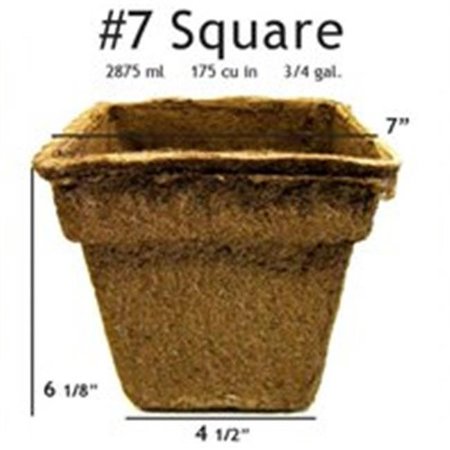 COWPOTS CowPots #7 Square Pot - 24 pots #7 Sq (24)